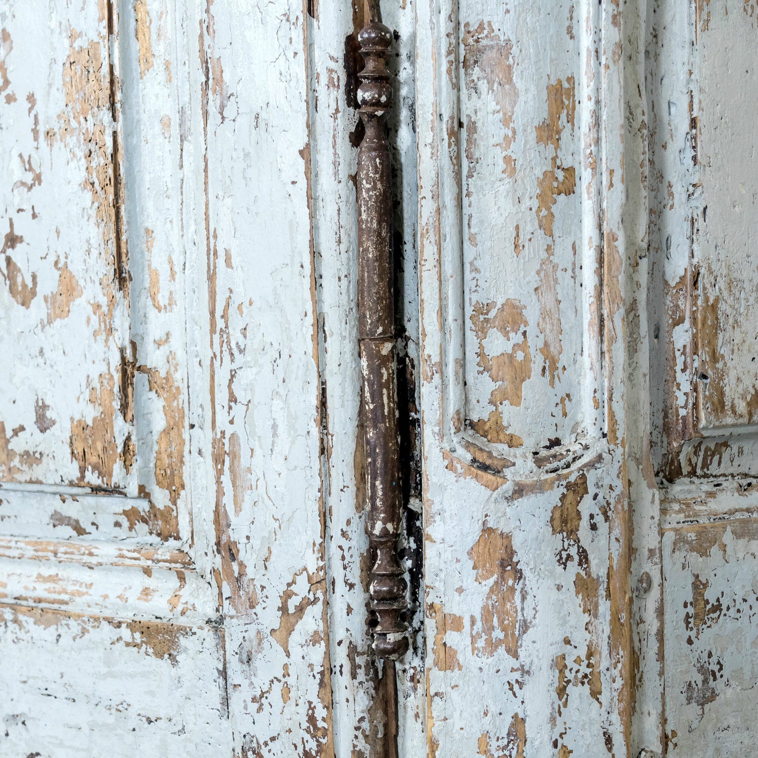 Large 17th Century French Louis XIV Period Painted Buffet Deux Corps