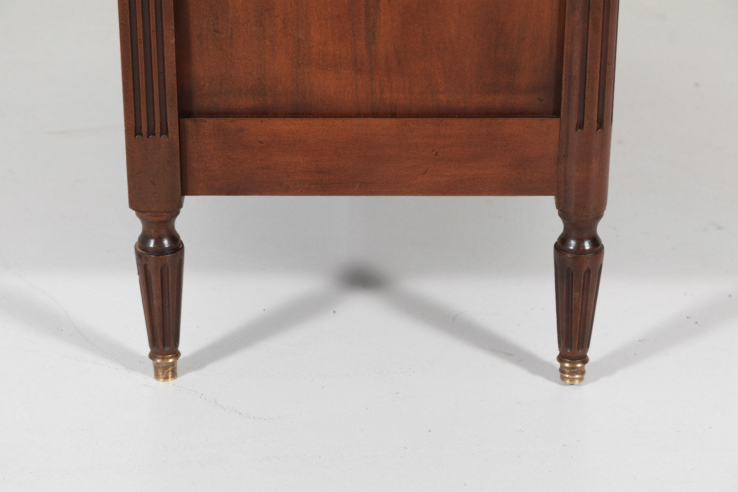 French Louis XVI Style Three-Drawer Walnut Commode 