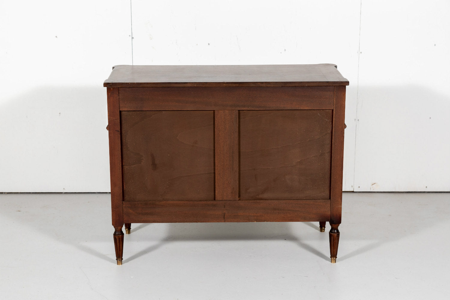 French Louis XVI Style Three-Drawer Walnut Commode 