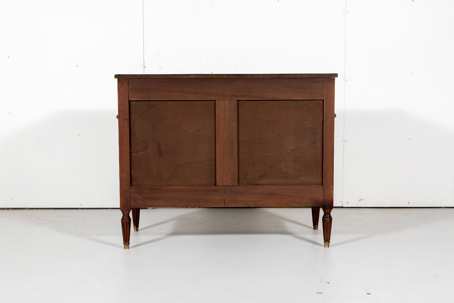 French Louis XVI Style Three-Drawer Walnut Commode 