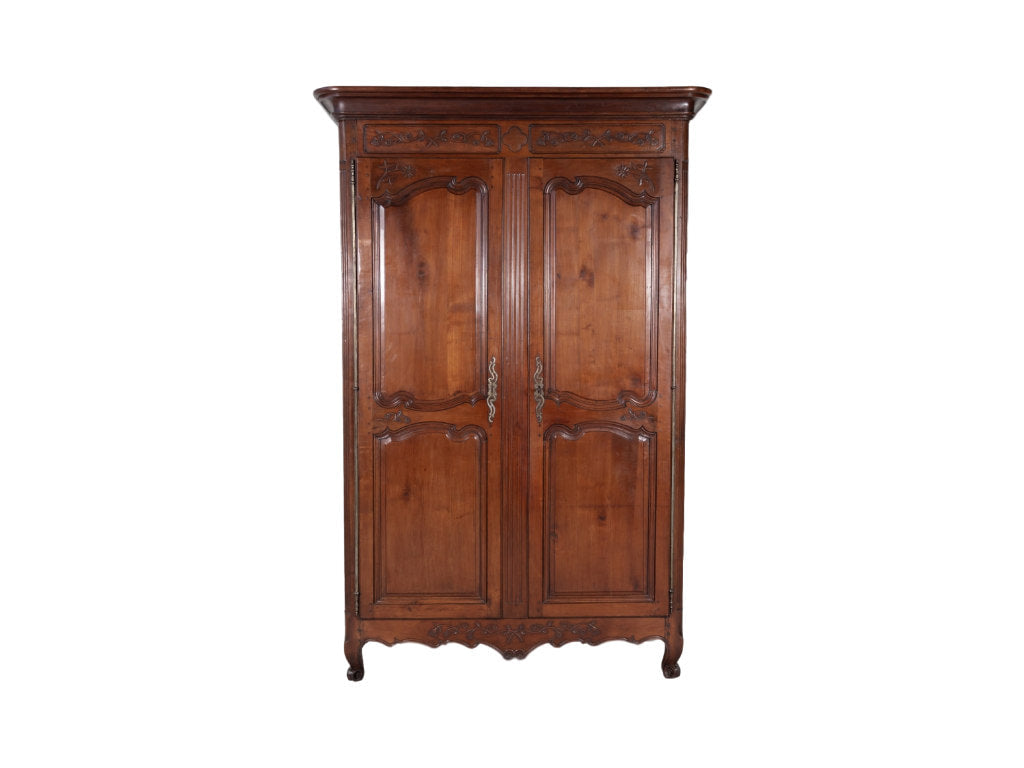 18th Century Country French Louis XV Period Cherrywood Armoire