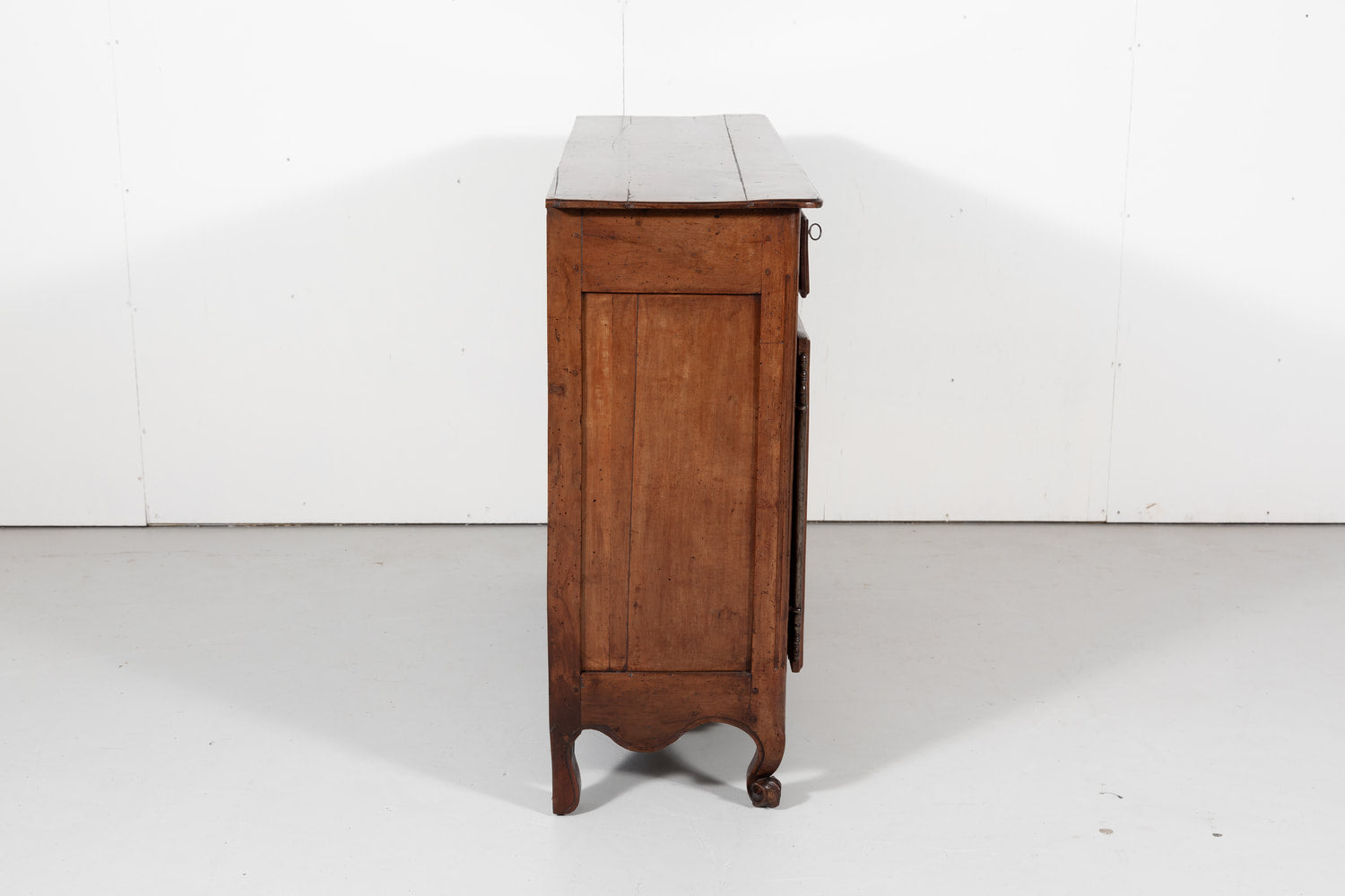 18th Century French Provincial Louis XV Period Cherry Buffet with Burled Walnut Inlay