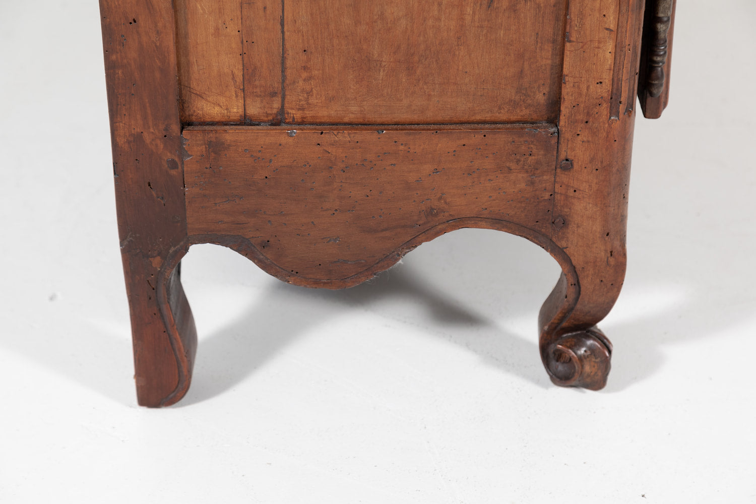 18th Century French Provincial Louis XV Period Cherry Buffet with Burled Walnut Inlay