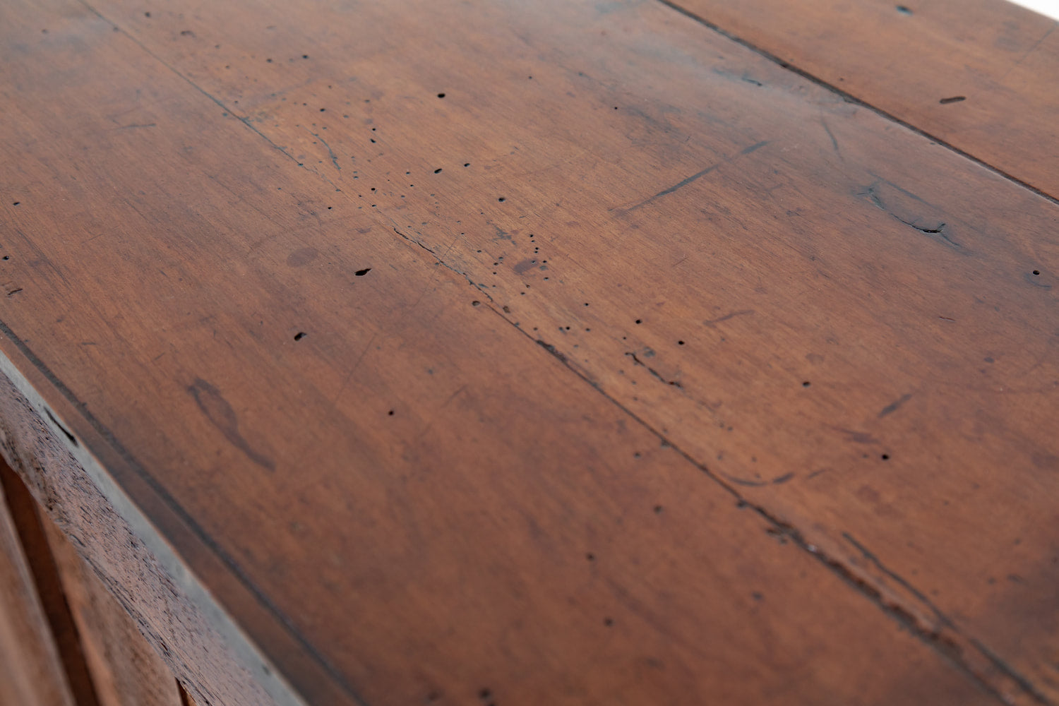 18th Century French Provincial Louis XV Period Cherry Buffet with Burled Walnut Inlay