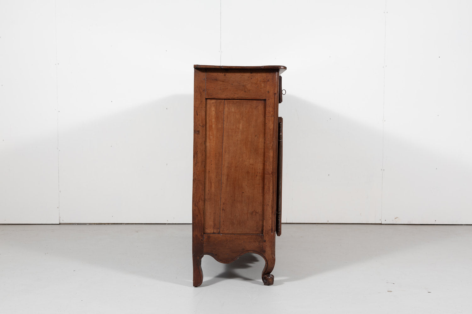 18th Century French Provincial Louis XV Period Cherry Buffet with Burled Walnut Inlay