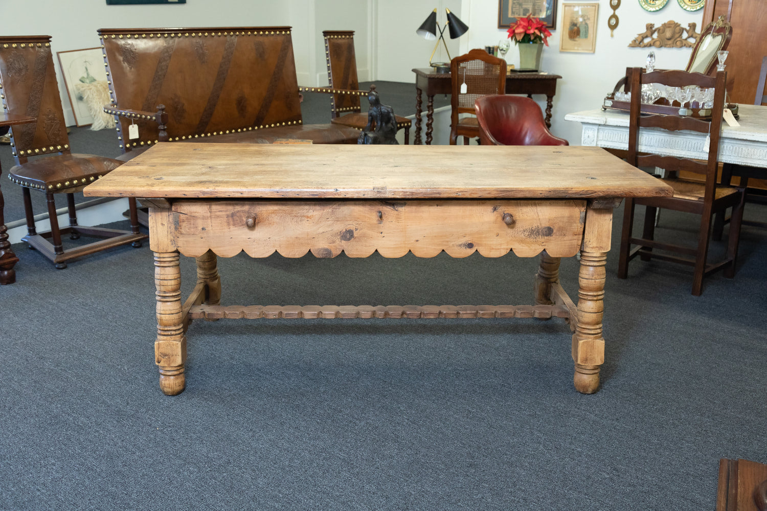 Early 19th Century Rustic French Provincial Work Table