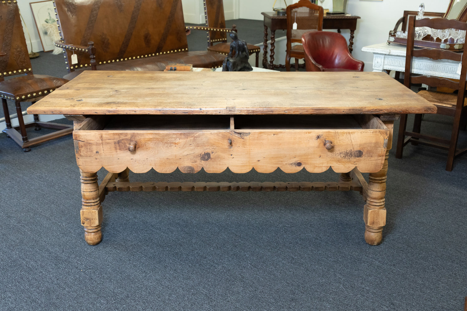 Early 19th Century Rustic French Provincial Work Table
