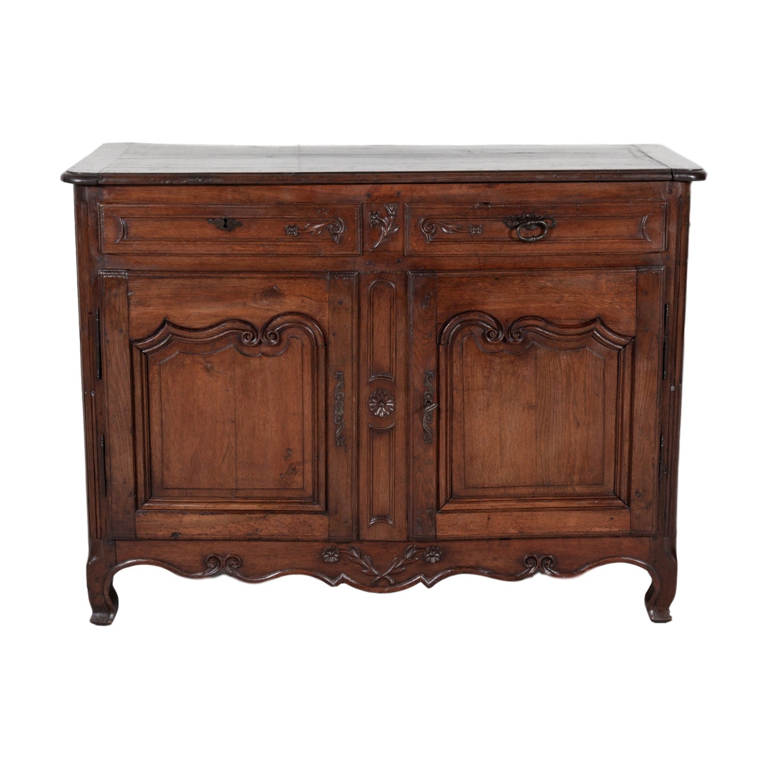 French Country Louis XV Style Normandy Oak Buffet