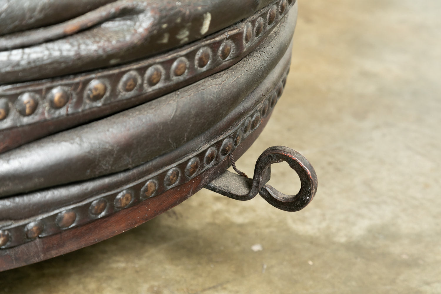Large 19th Century French Blacksmith Forge Bellows Coffee Table