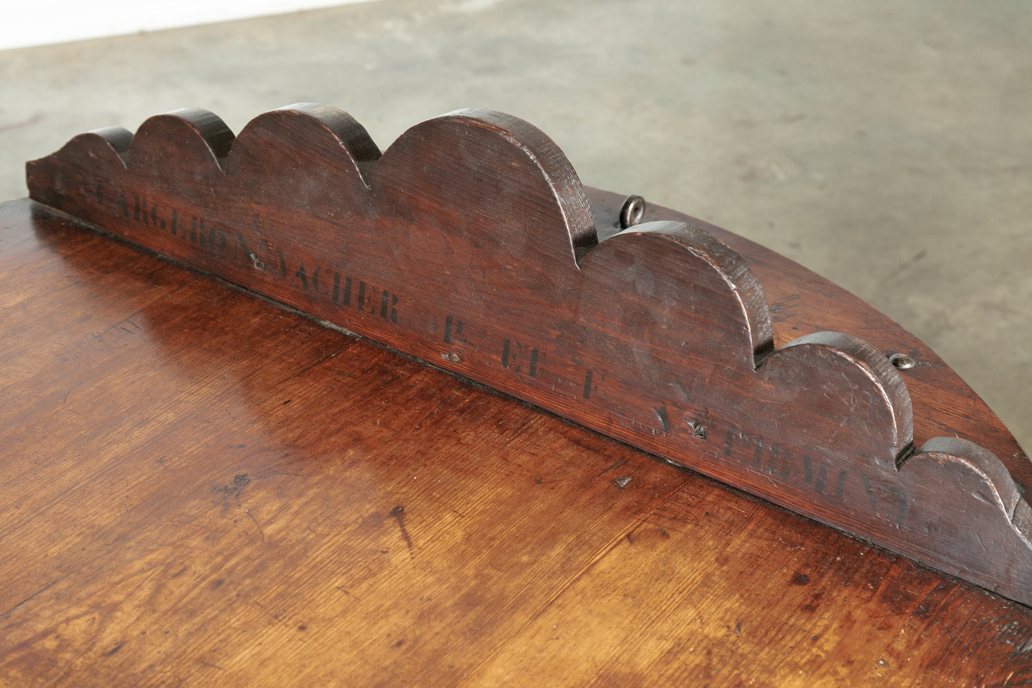 Large 19th Century French Blacksmith Forge Bellows Coffee Table