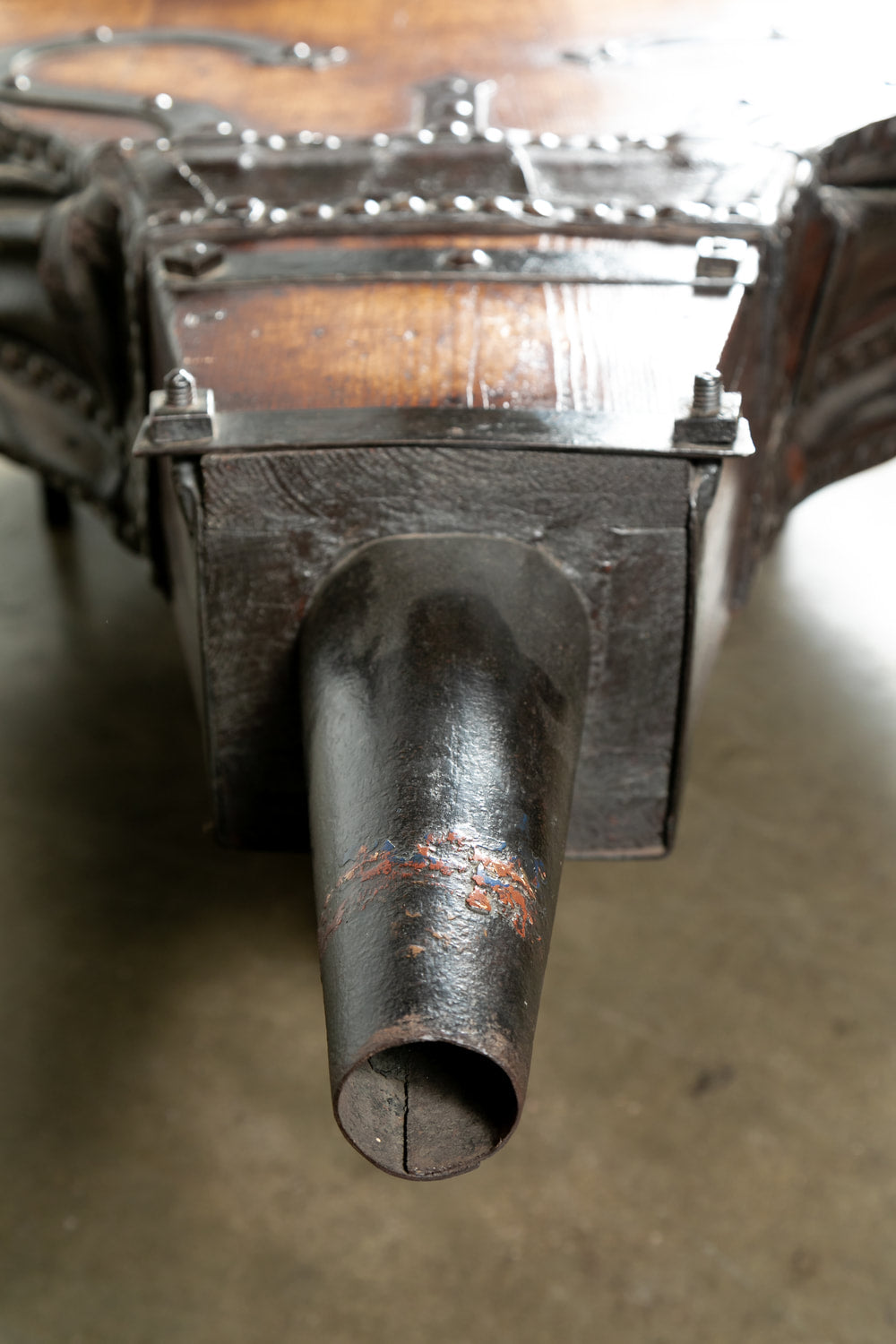Large 19th Century French Blacksmith Forge Bellows Coffee Table