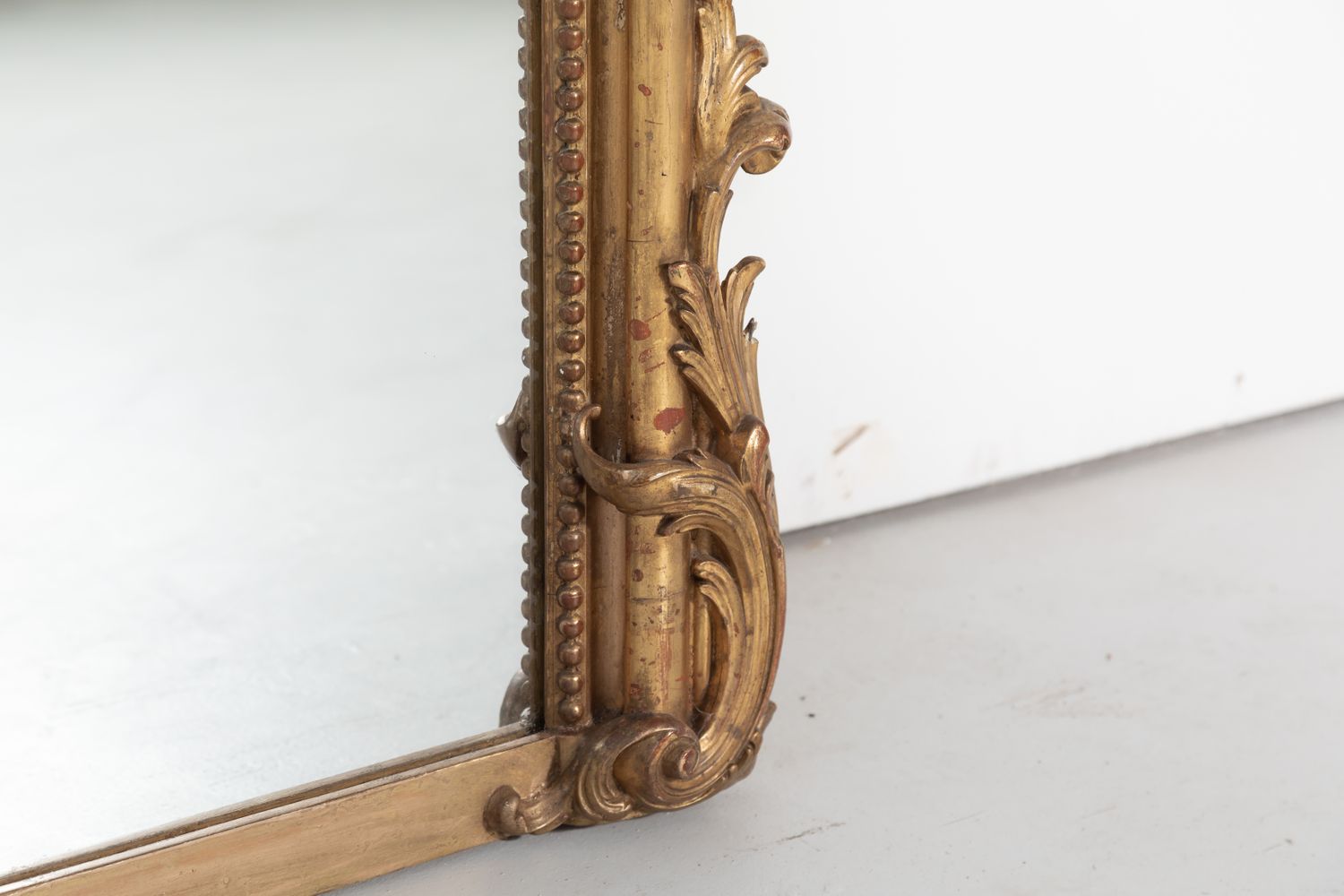 Early 19th Century Grand French Louis XV Style Rococo Giltwood Mirror