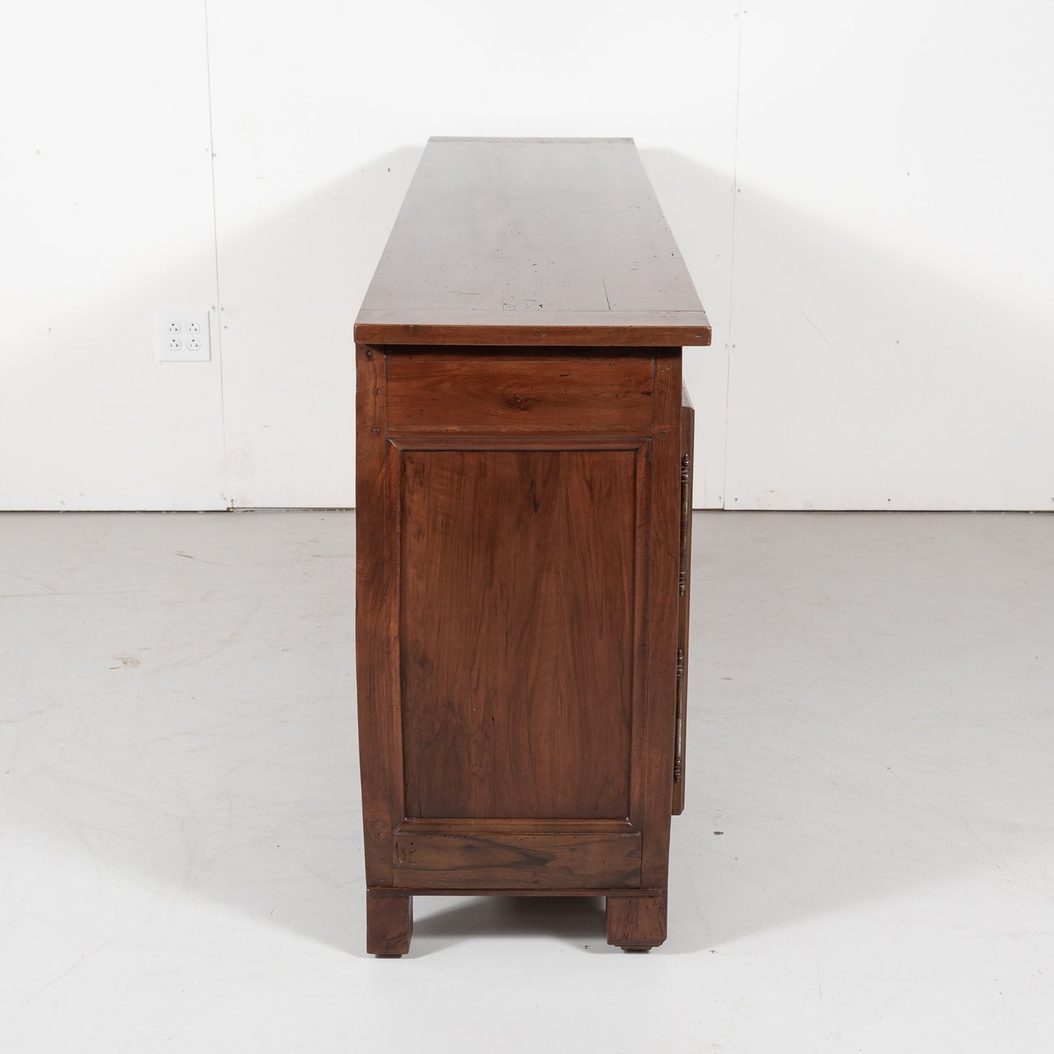 Antique French Provincial Solid Walnut Enfilade Buffet