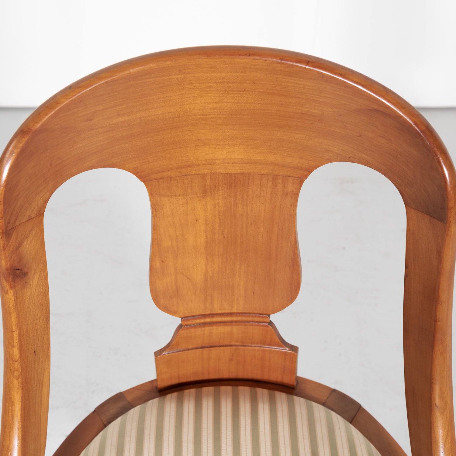 Antique French Empire Style Gondola Dining Chairs, Set of Six