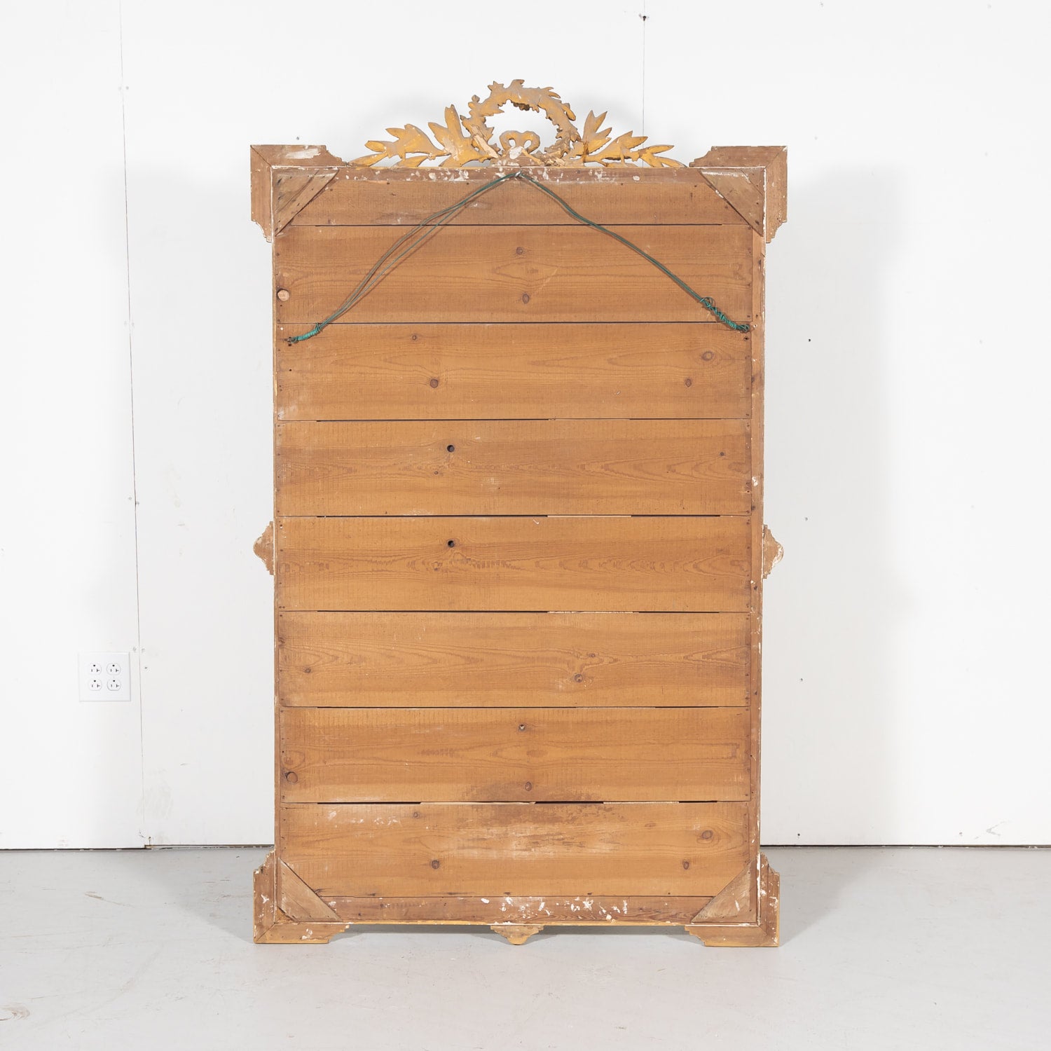 19th Century French Louis XVI Style Carved Giltwood Mirror