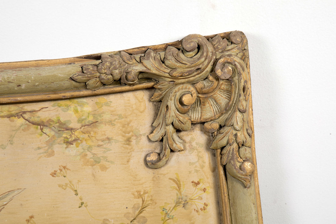 19th Century Louis XV Style Boiserie Panel with Oil Painting 