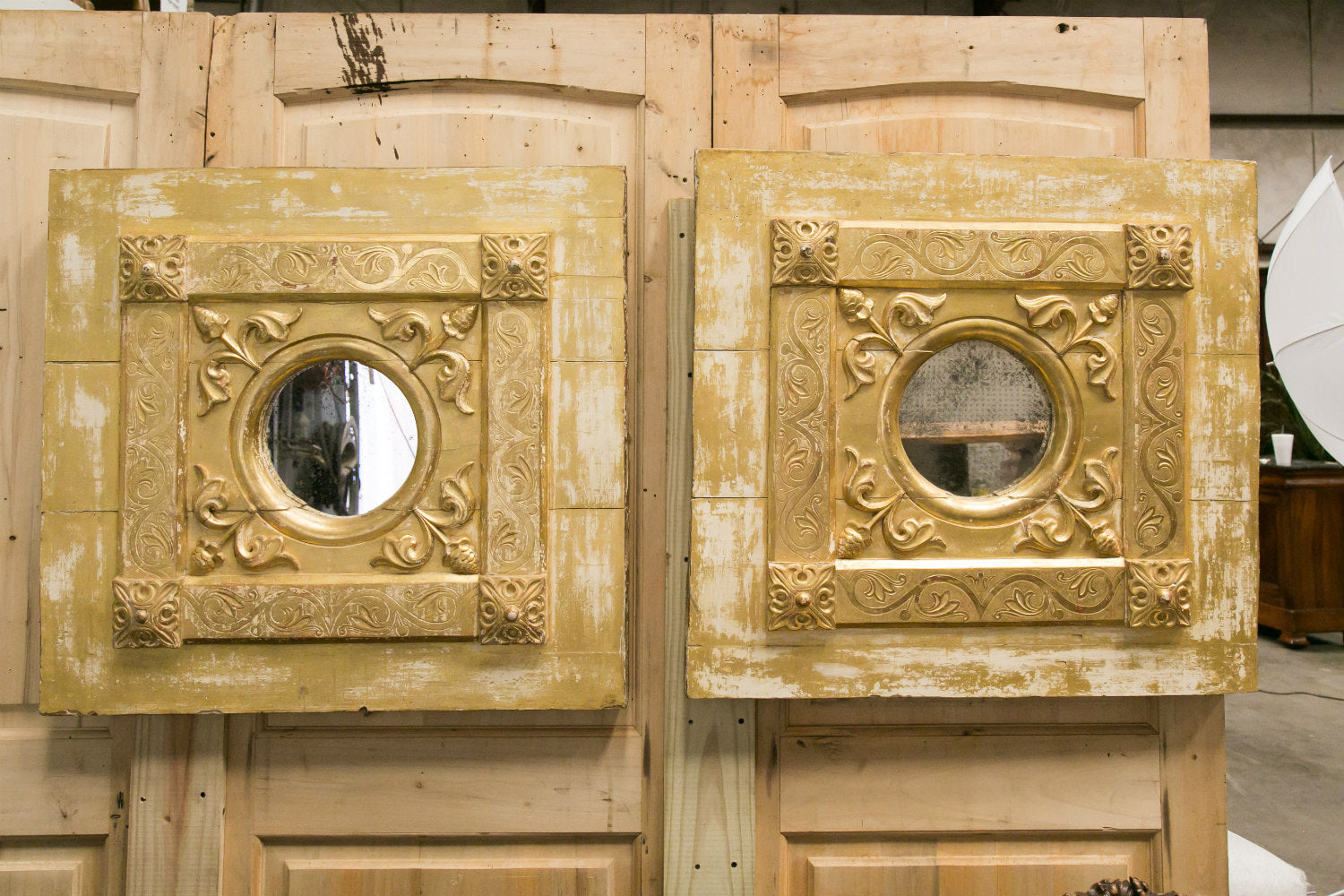 Pair of 18th Century French Gilded Mirrors