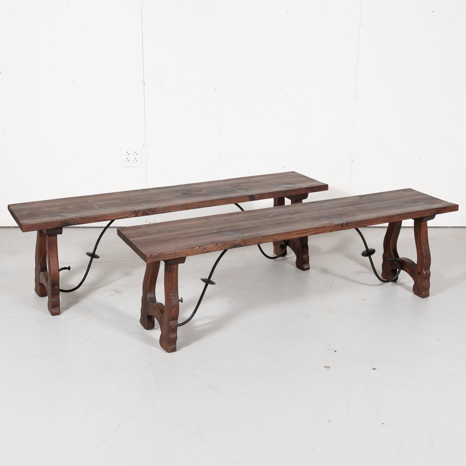 Pair of Early 20th Century Spanish Catalan Benches
