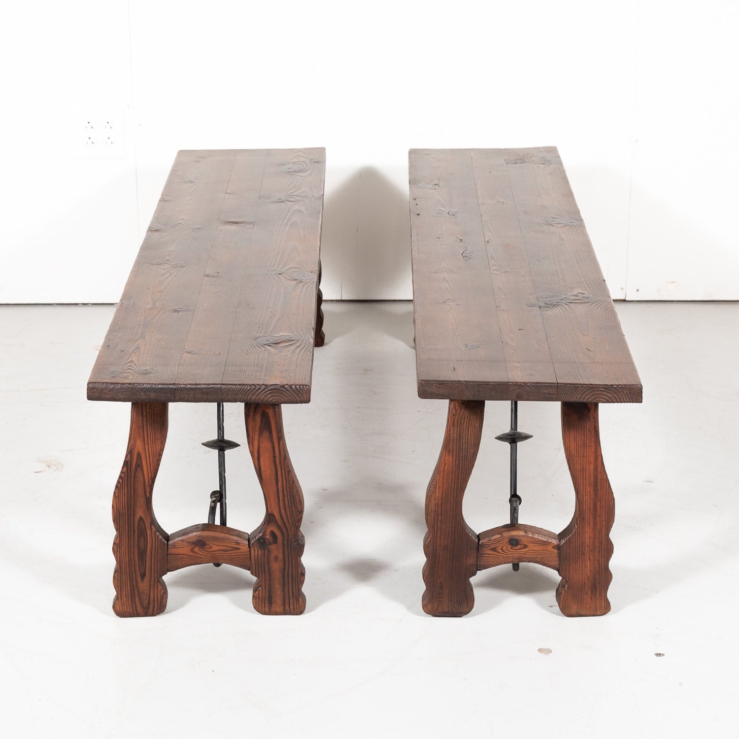 Pair of Early 20th Century Spanish Catalan Benches