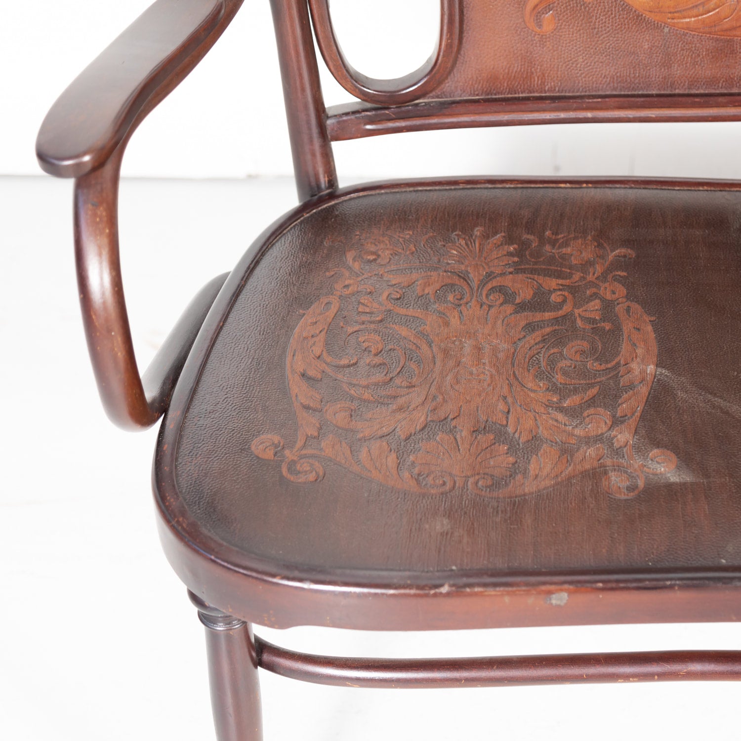 Rare Vienna Secession Jacob & Josef Kohn Bentwood Bench No. 67