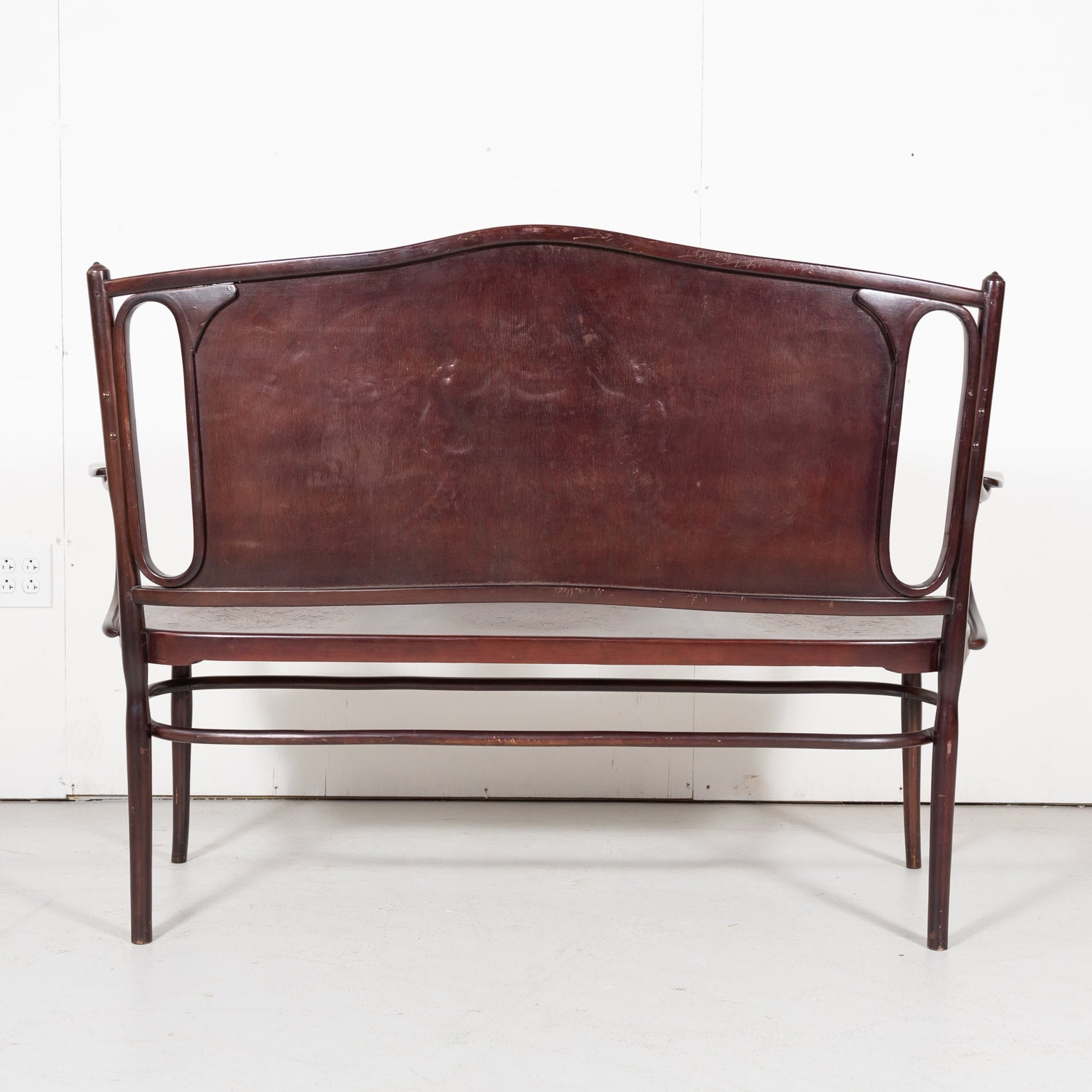 Rare Vienna Secession Jacob & Josef Kohn Bentwood Bench No. 67