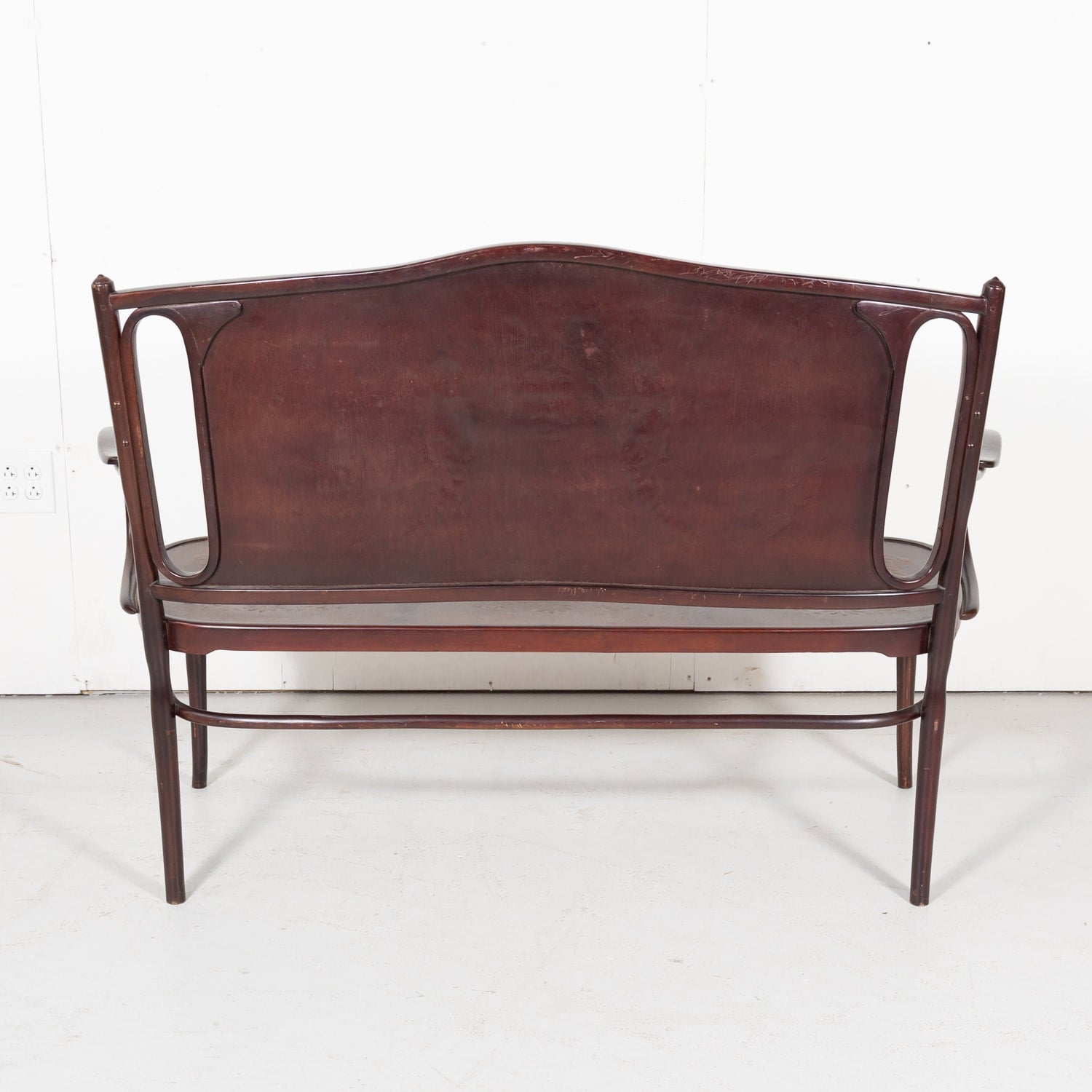 Rare Vienna Secession Jacob & Josef Kohn Bentwood Bench No. 67