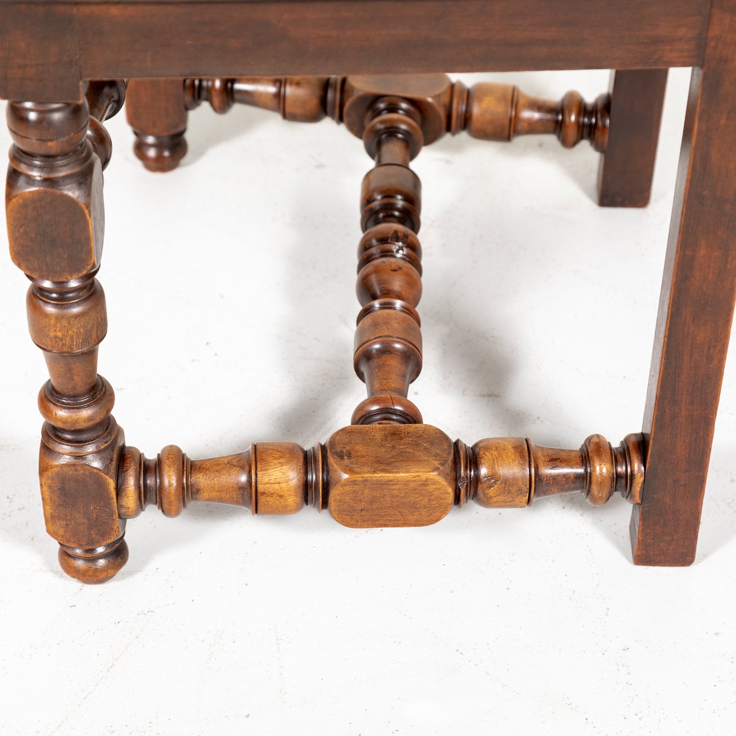 Set of Six 19th Century French Louis XIV Style Ladder Back Dining Chairs