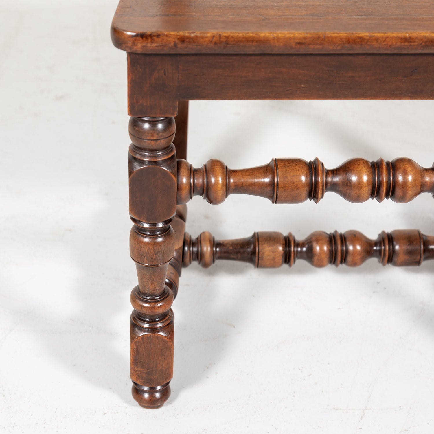 Set of Six 19th Century French Louis XIV Style Ladder Back Dining Chairs