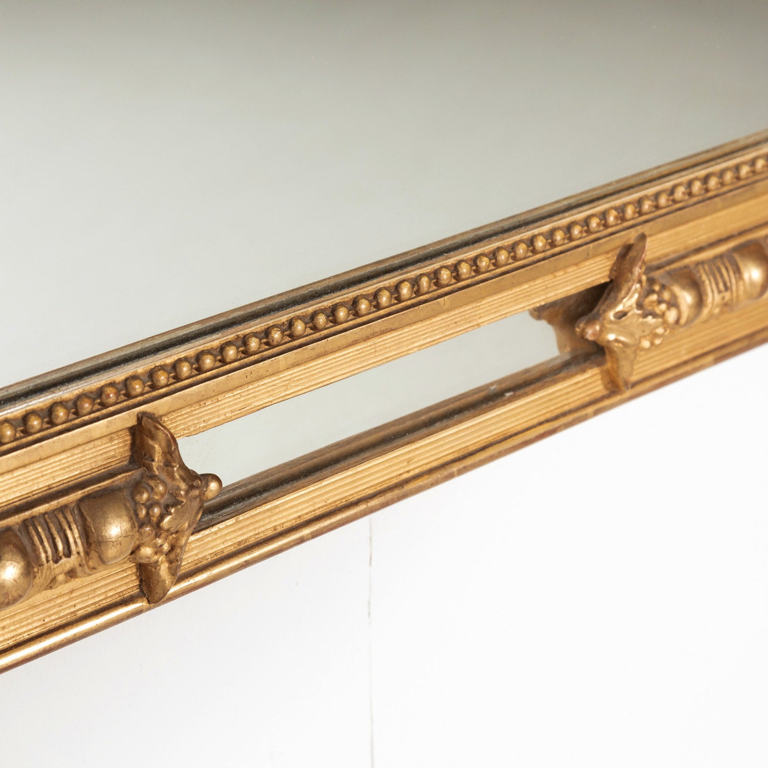 Mid-19th Century French Louis XVI Style Giltwood Pareclose Mirror