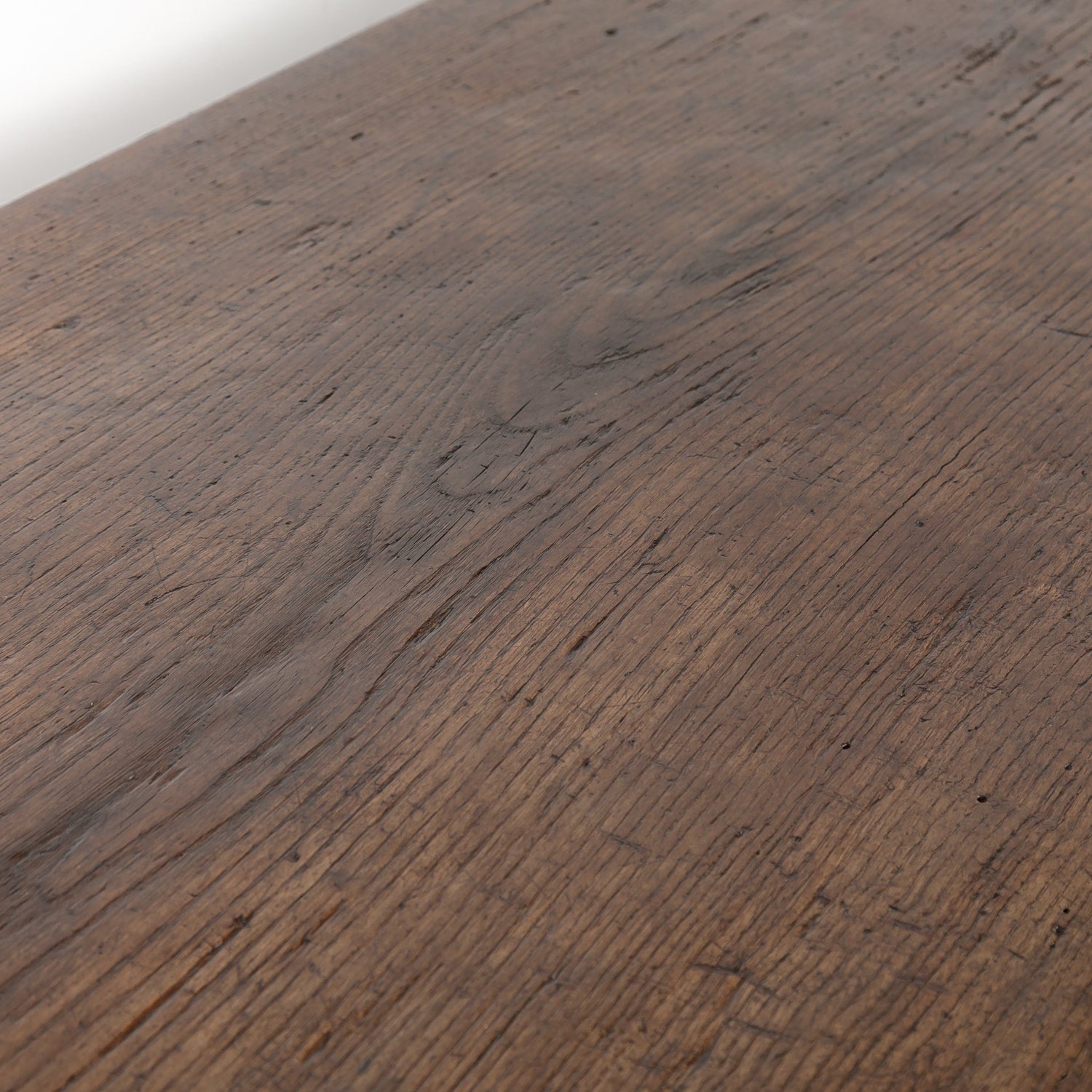 Early 19th Century French Country Oak Desk with Two Drawers