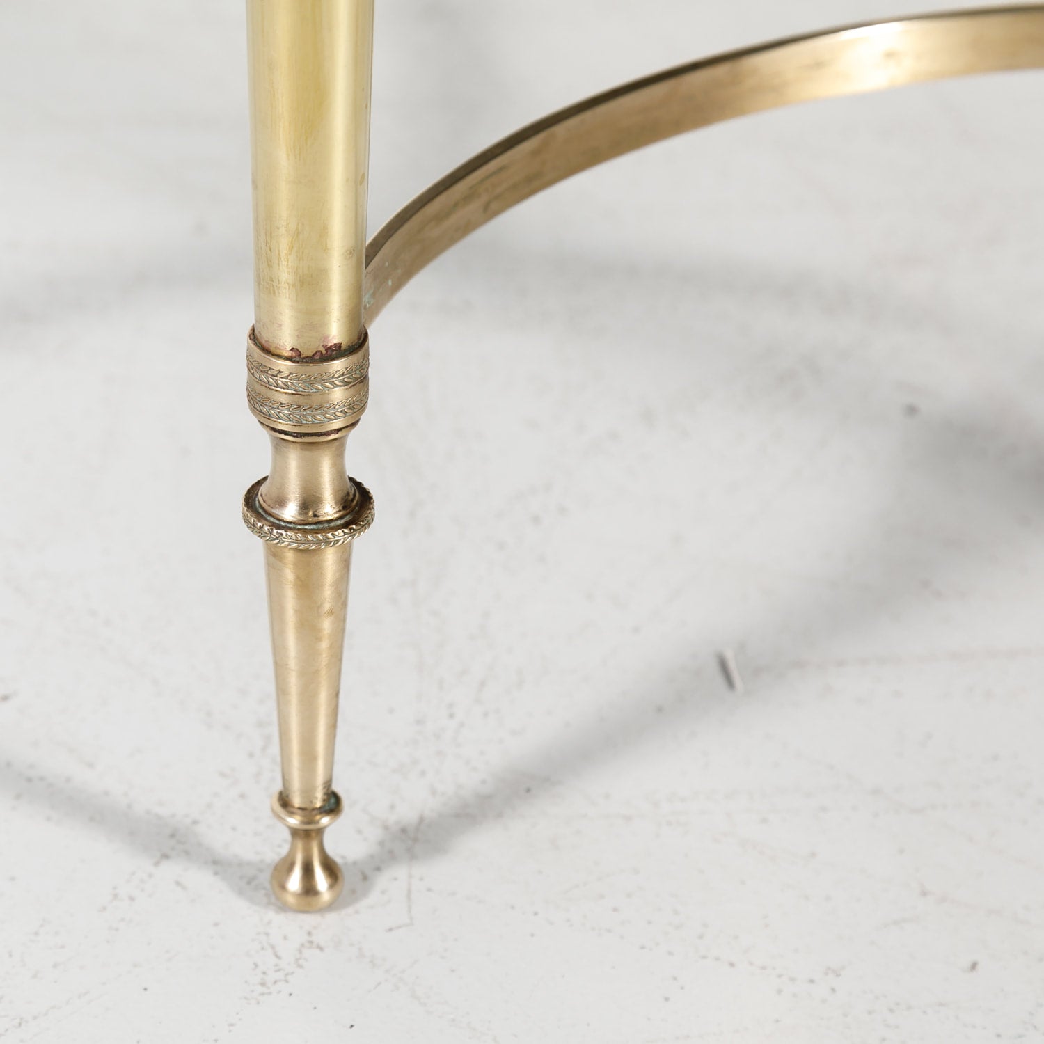 Maison Baguès Mid-Century French Brass and Eglomise Coffee or Cocktail Table