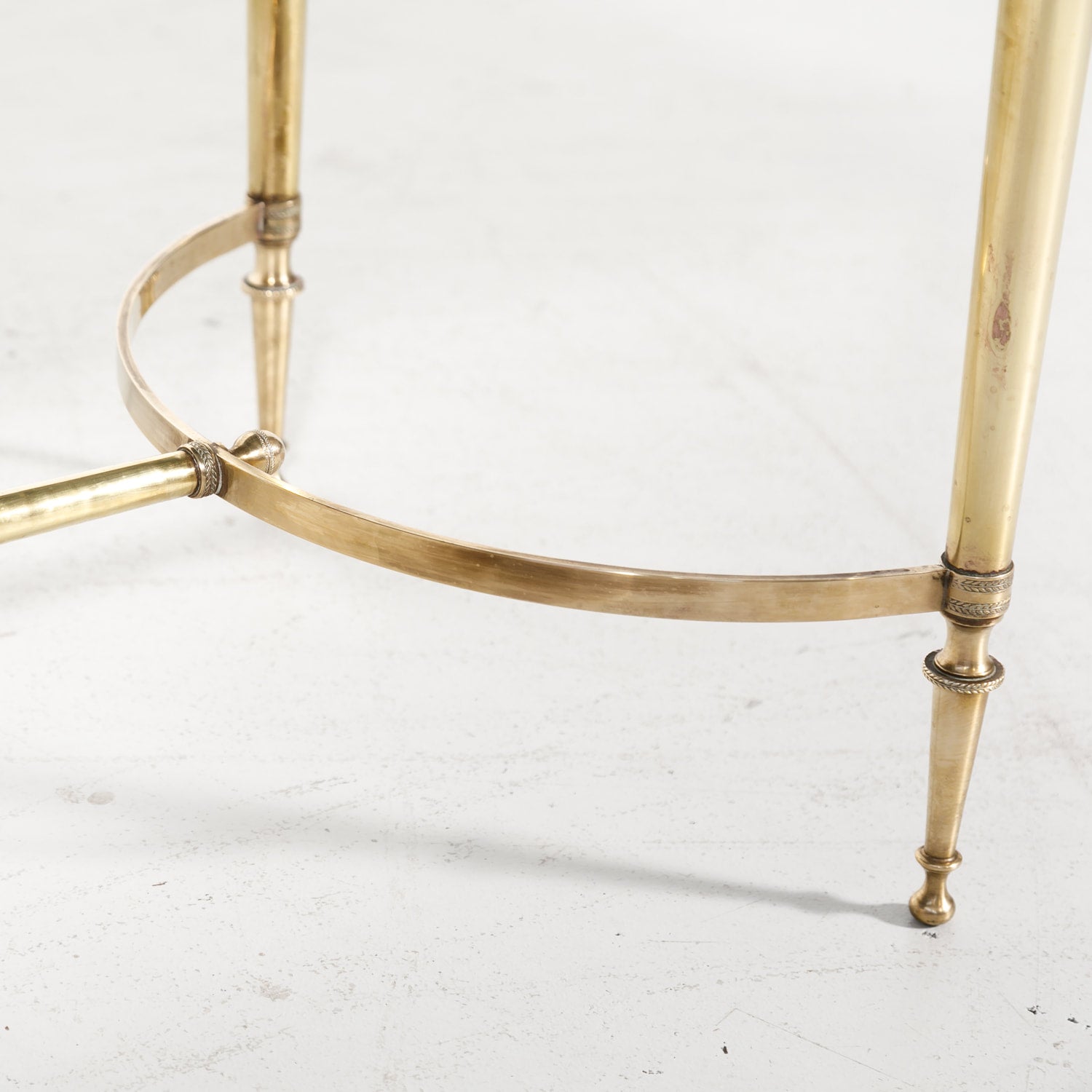 Maison Baguès Mid-Century French Brass and Eglomise Coffee or Cocktail Table