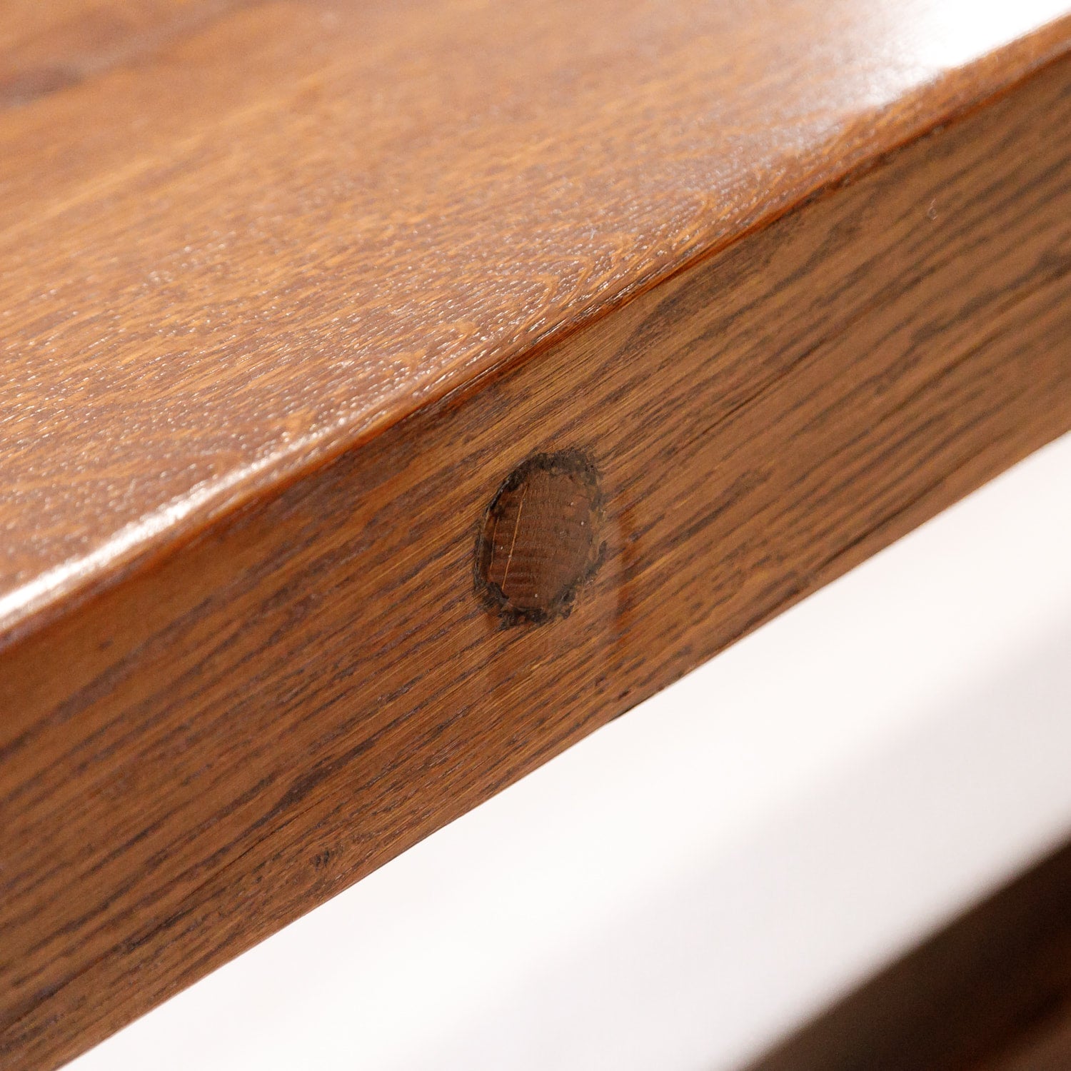 19th Century Solid Oak French Monastery Dining Table 