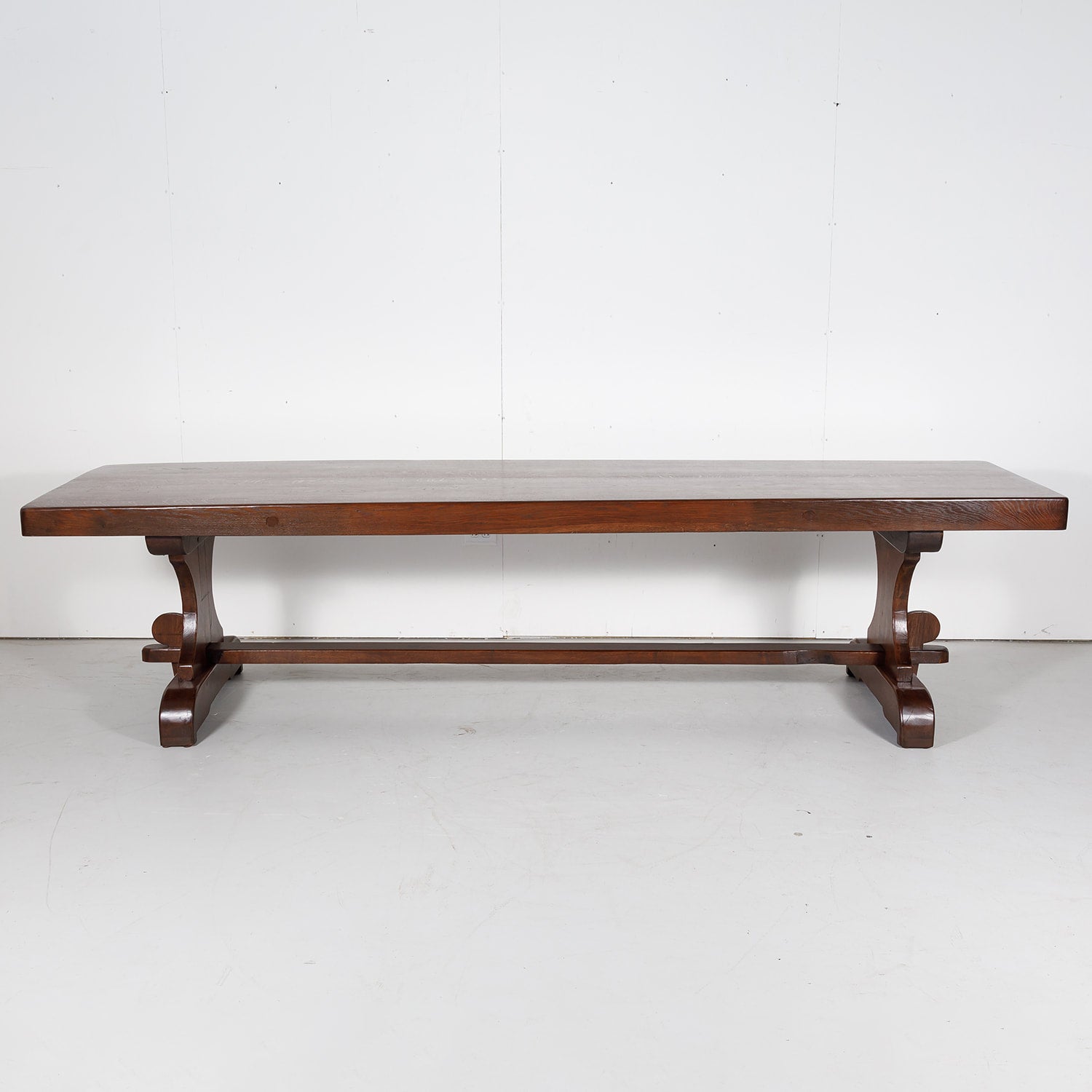 19th Century Solid Oak French Monastery Dining Table 