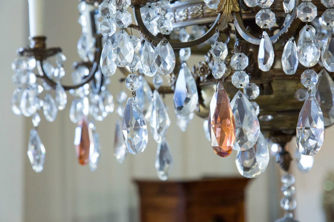 19th Century Louis XV Style Bronze and Crystal 12-Light Chandelier
