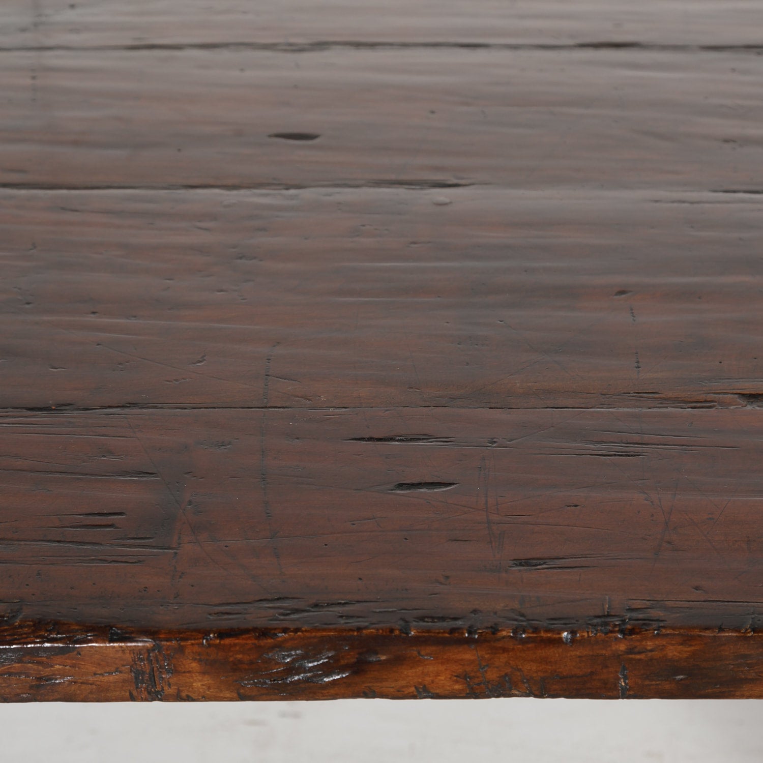 19th Century Spanish Baroque Style Trestle Dining Table