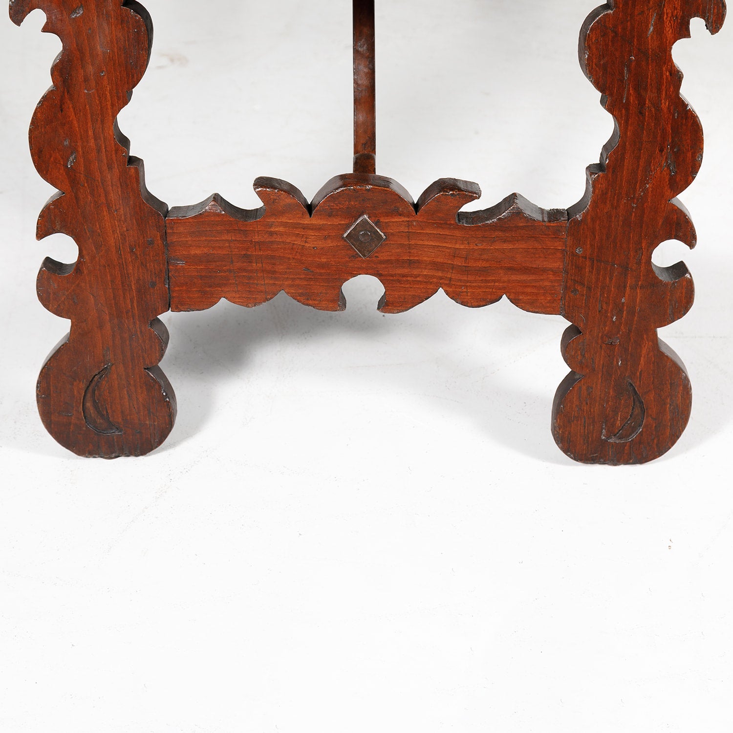 19th Century Spanish Baroque Style Trestle Dining Table