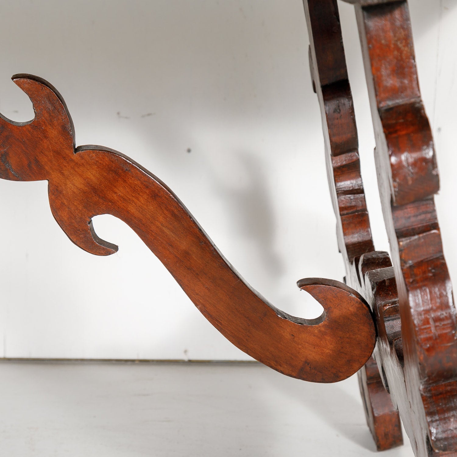 19th Century Spanish Baroque Style Trestle Dining Table