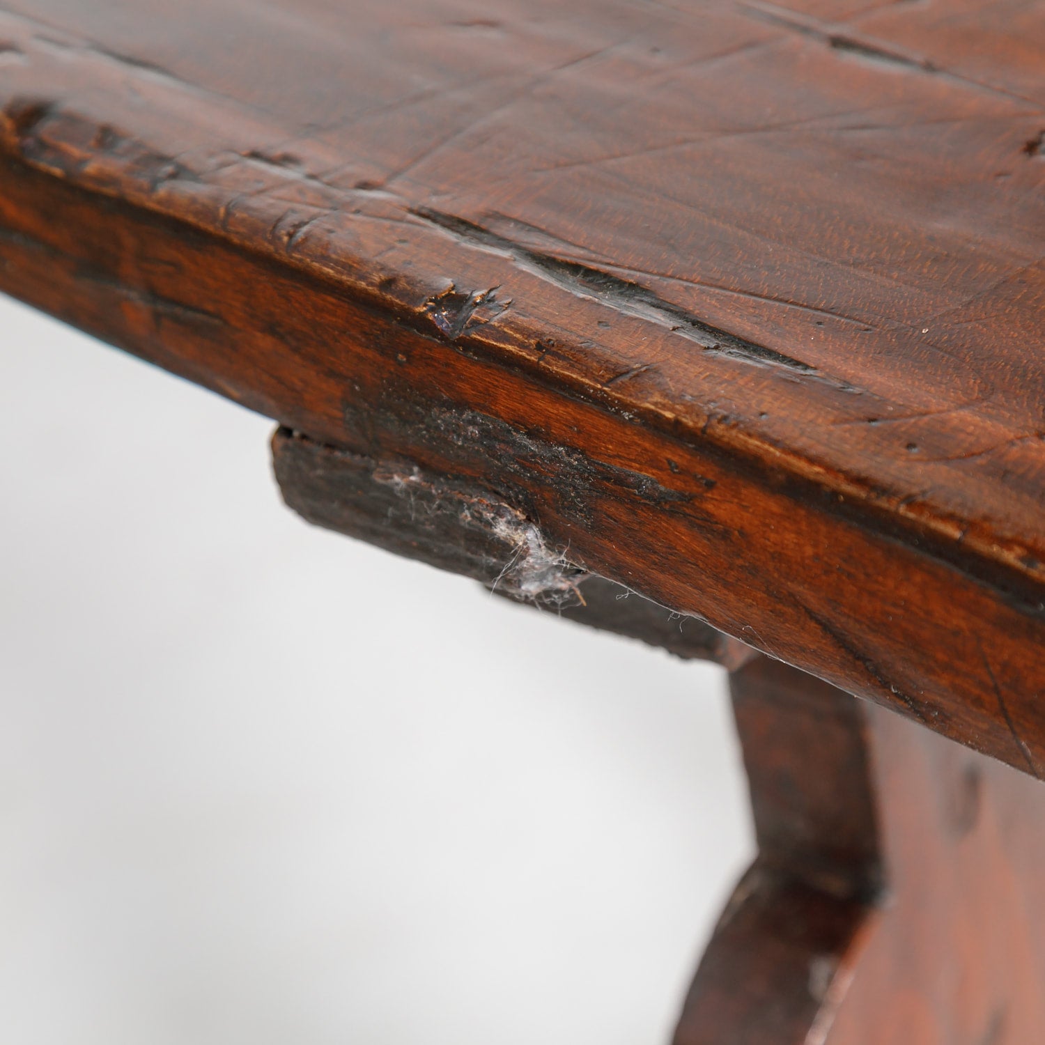 19th Century Spanish Baroque Style Trestle Dining Table