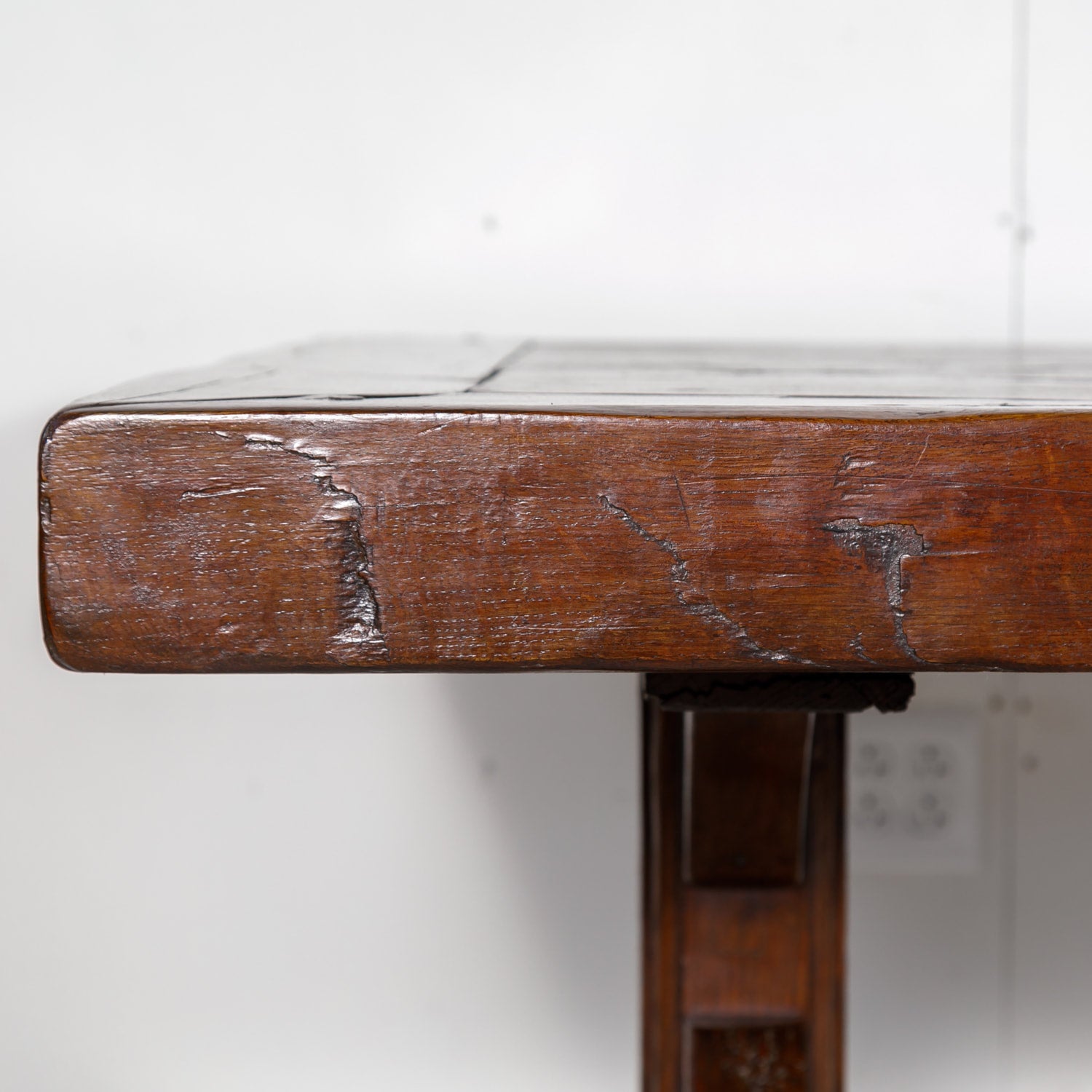 Mid-19th Century French X-Base Trestle Dining Table