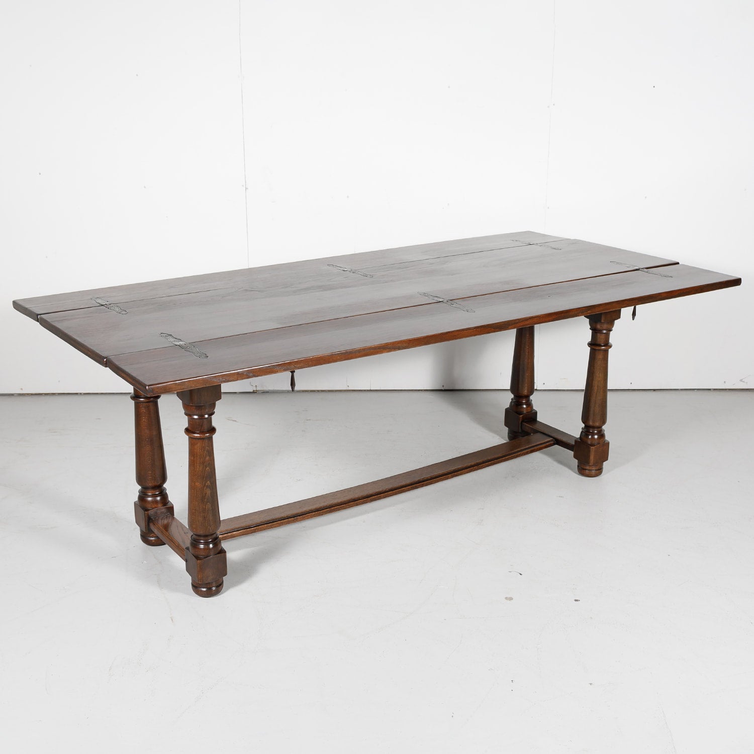 French Louis Philippe Portefeuille or Flip Top Pantry Table