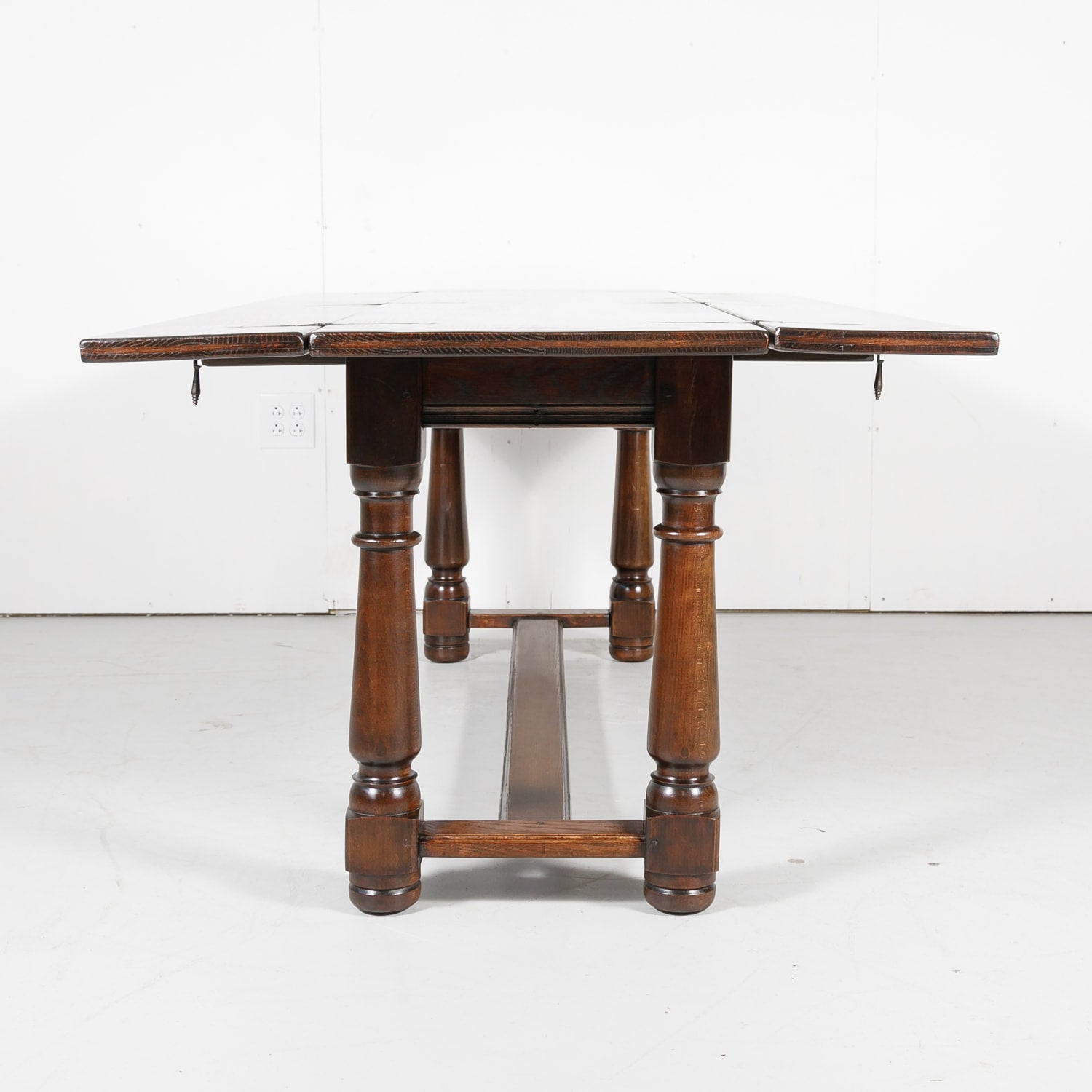French Louis Philippe Portefeuille or Flip Top Pantry Table