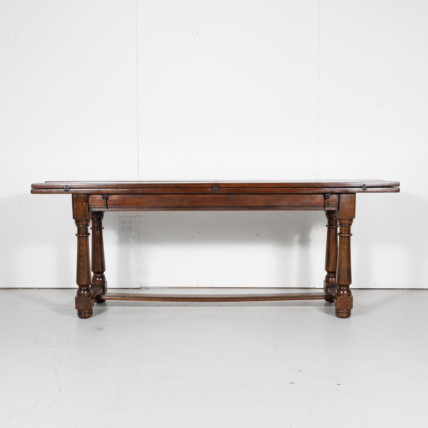 French Louis Philippe Portefeuille or Flip Top Pantry Table