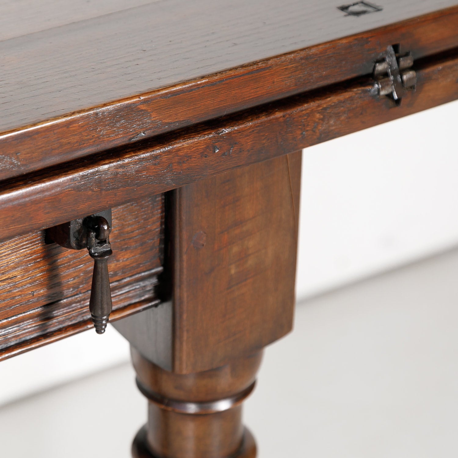 French Louis Philippe Portefeuille or Flip Top Pantry Table