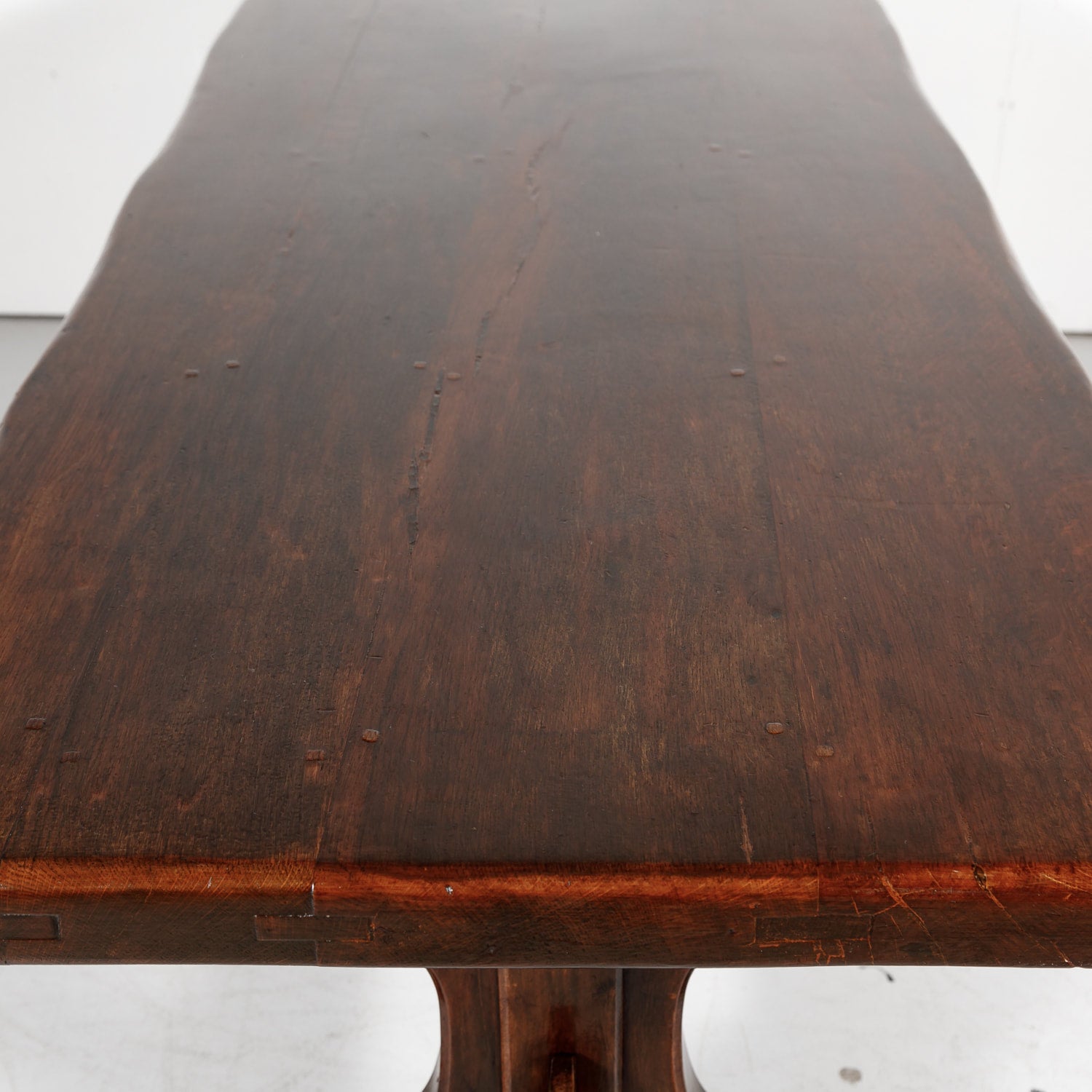 Antique French Oak Monastery Trestle Table