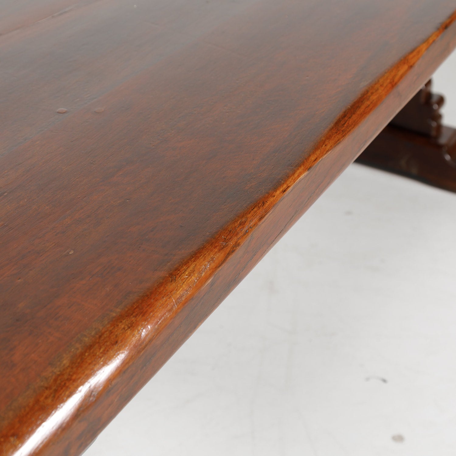 Antique French Oak Monastery Trestle Table