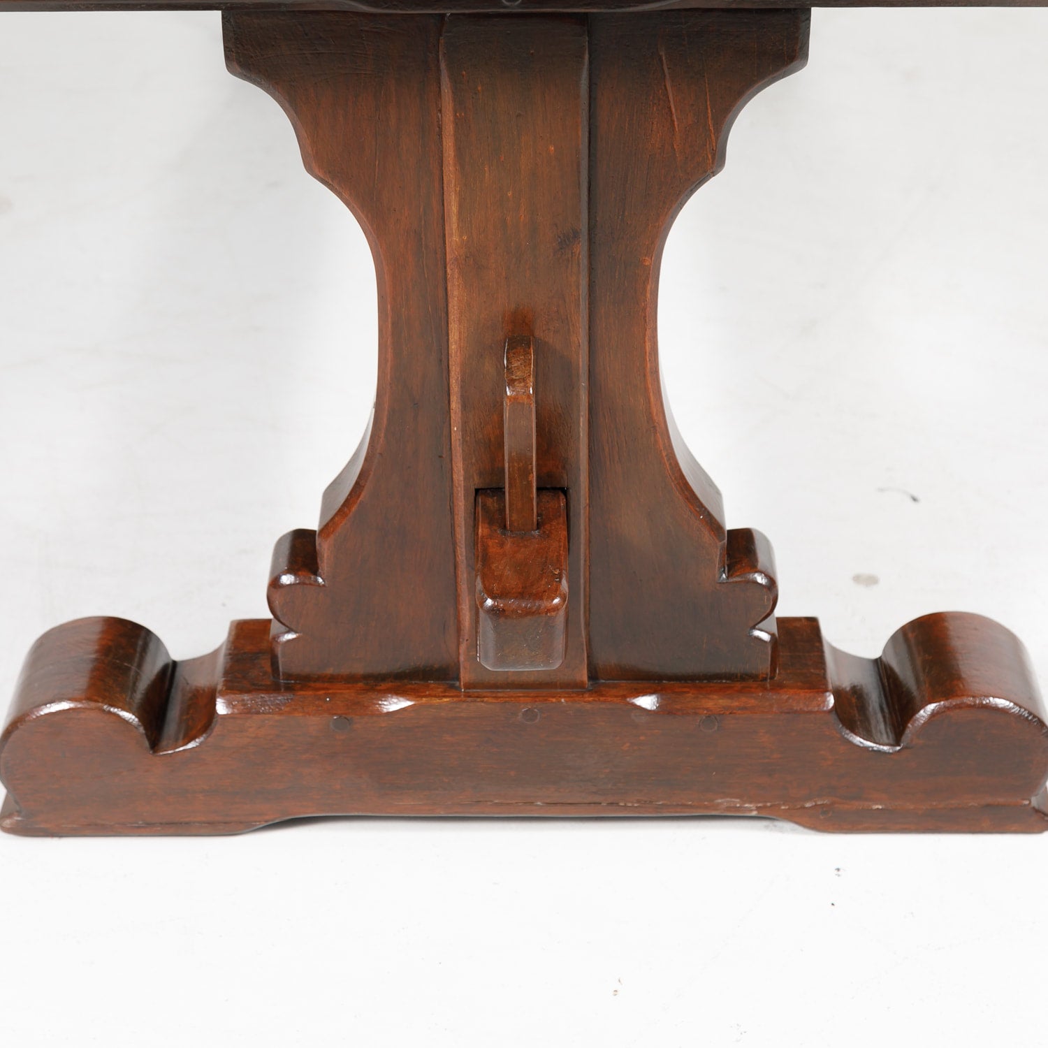 Antique French Oak Monastery Trestle Table