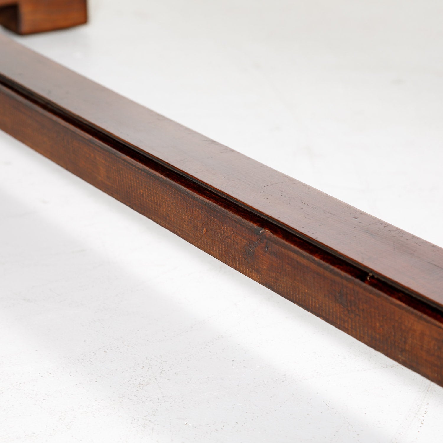 19th Century Solid Walnut French Trestle Dining Table