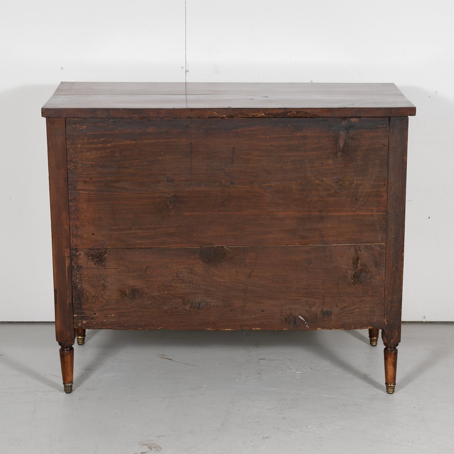Mid-19th Century Petite French Louis XVI Style Walnut Commode with Inlay