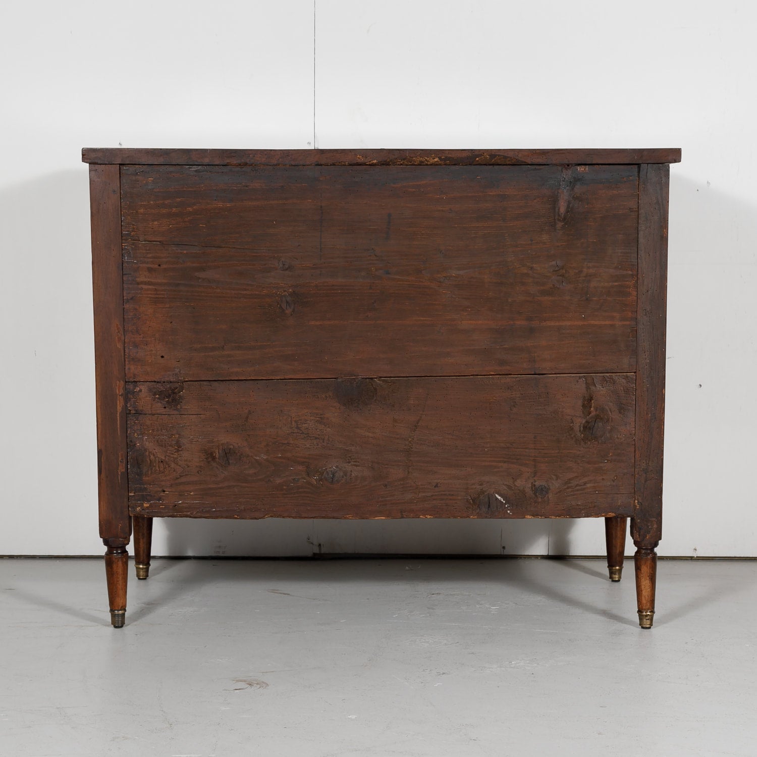 Mid-19th Century Petite French Louis XVI Style Walnut Commode with Inlay